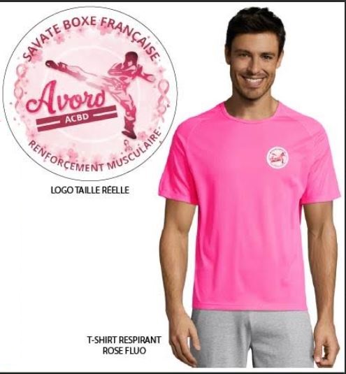 Tee-shirt Octobre Rose aux couleurs de l’ACBD Avord.