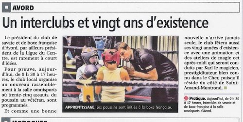 Coupure de presse : Le Berry Républicain — 13 avril 2013