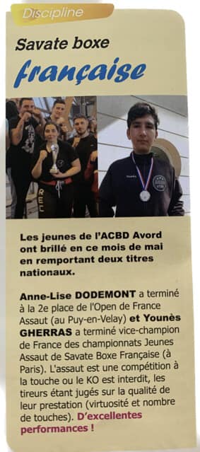 Coupure de presse : Journal d’Avord — juillet 2023