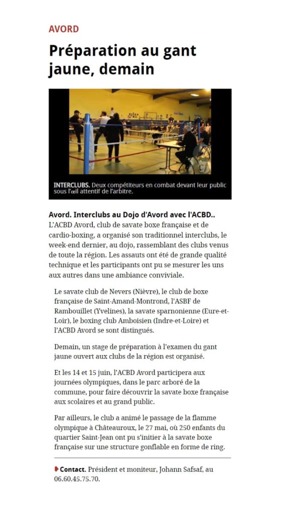 Coupure de presse : Le Berry Républicain — 7 juin 2024