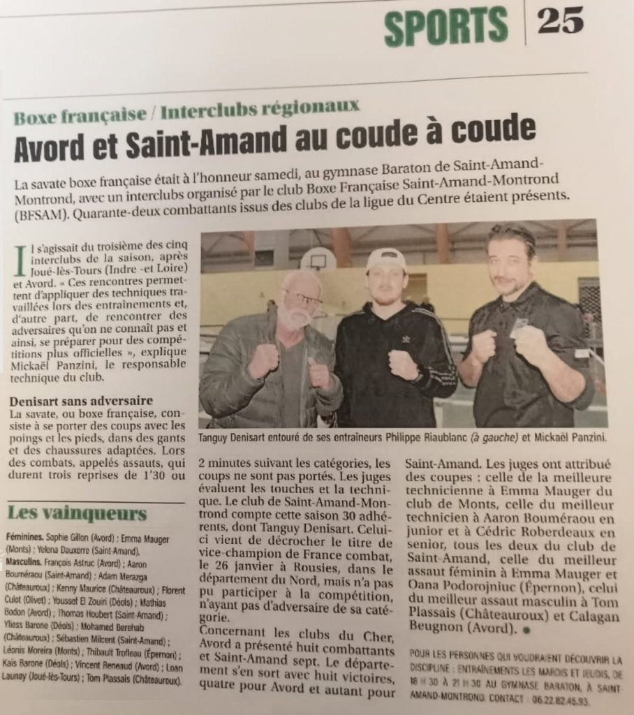Coupure de presse : Interclubs — 17 février 2026