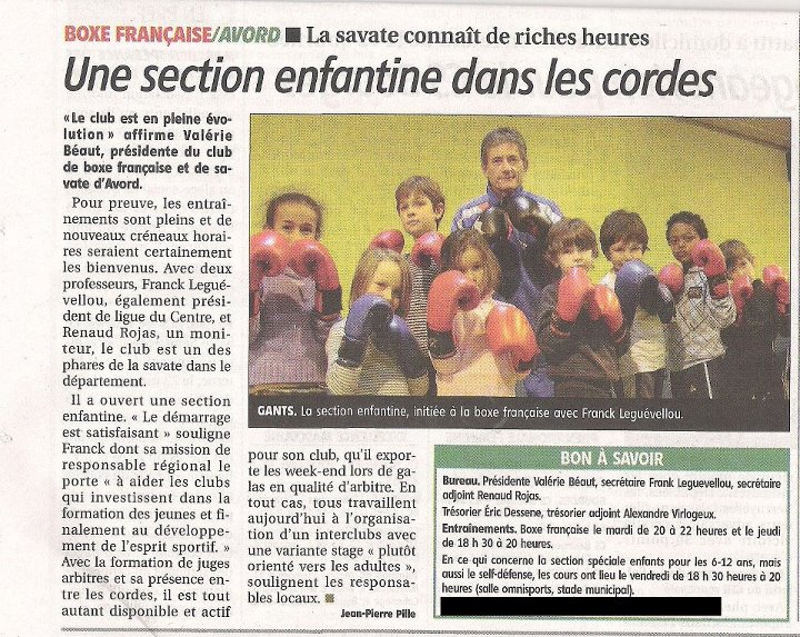 Coupure de presse : Une section enfantine dans les cordes
